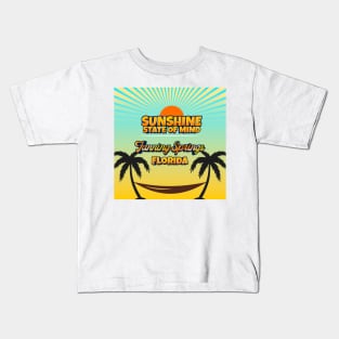 Fanning Springs Florida - Sunshine State of Mind Kids T-Shirt